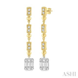 Fusion Diamond Long Earrings