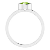 Bezel-Set Solitaire Ring