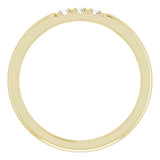 Three-Stone French-Set Anniversary Band