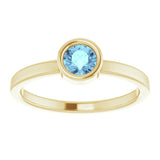 Bezel-Set Solitaire Ring