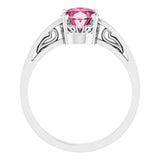 Solitaire Scroll Setting® Ring