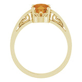 Solitaire Scroll Setting® Ring