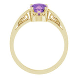 Solitaire Scroll Setting® Ring