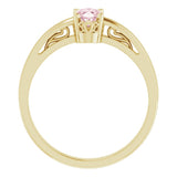 Solitaire Scroll Setting® Ring