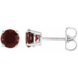 Round 4-Prong Lightweight Stud Earrings