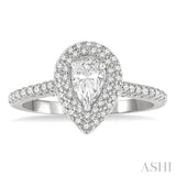 Pear Shape Diamond Engagement Ring