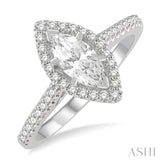 Marquise Shape Diamond Engagement Ring