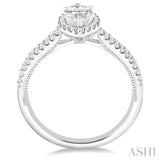 Marquise Shape Semi-Mount Diamond Engagement Ring