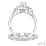 Past Present & Future Baguette Diamond Wedding Set