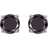 Round 4-Prong Light Stud Earrings