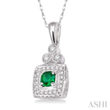 Gemstone & Diamond Pendant