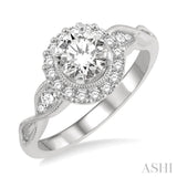 Semi-Mount Diamond Engagement Ring