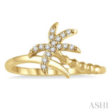 Stackable Palm Tree Petite Diamond Fashion Ring