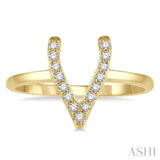 Wishbone Petite Diamond Fashion Ring