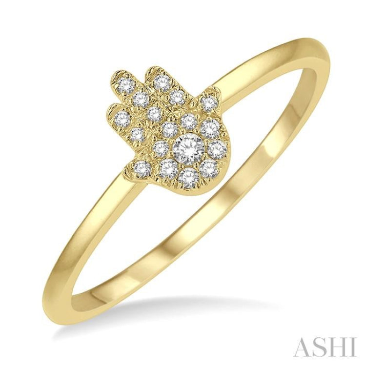 Hamsa Petite Diamond Fashion Ring