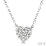 Heart Shape Petite Diamond Fashion Pendant