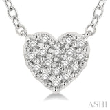 Heart Shape Petite Diamond Fashion Pendant