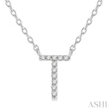 T' Initial Diamond Pendant