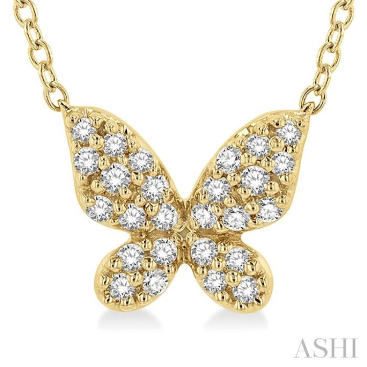 Butterfly Shape Petite Diamond Fashion Pendant