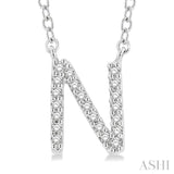 N' Initial Diamond Pendant