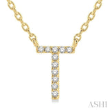 T' Initial Diamond Pendant