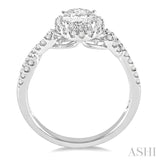 Oval Shape Semi-Mount Diamond Engagement Ring
