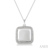 Square Shape Diamond Locket Pendant