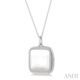 Square Shape Diamond Locket Pendant