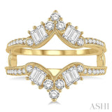 Baguette Diamond Insert Ring