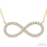 Infinity Shape Diamond Necklace